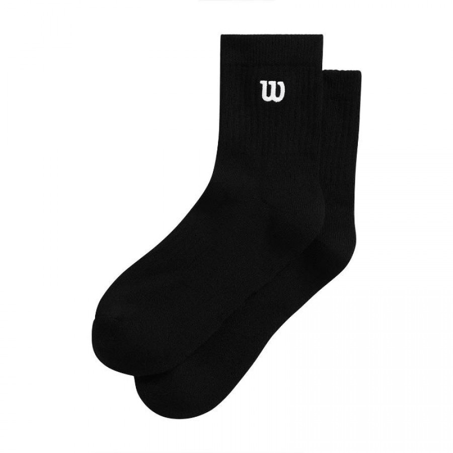 Calcetines Wilson Quarter Top Negro 1 Par  Offer + Cheap