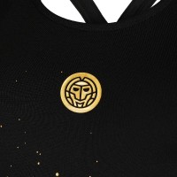 Camiseta Bidi Badu Paris Negro Dorado Mujer  Oferta + Barato