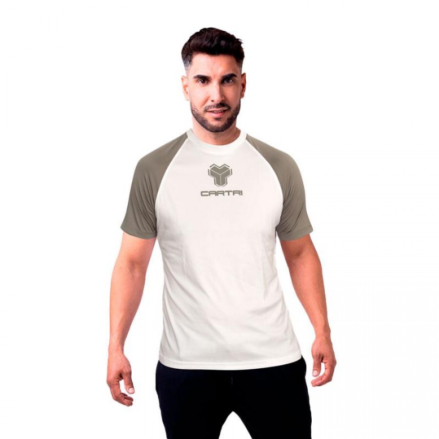 T-shirt junior Cartri Match Blanc Gris  Offre - Pas cher