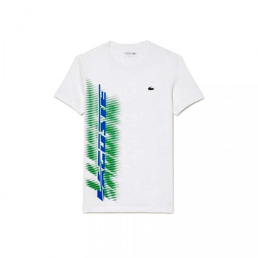 T-shirt Lacoste Sport Brand Contrast White  Offer + Cheap