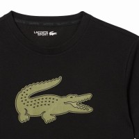 Lacoste Sport T-Shirt Kaki Noir  Offre - Pas cher