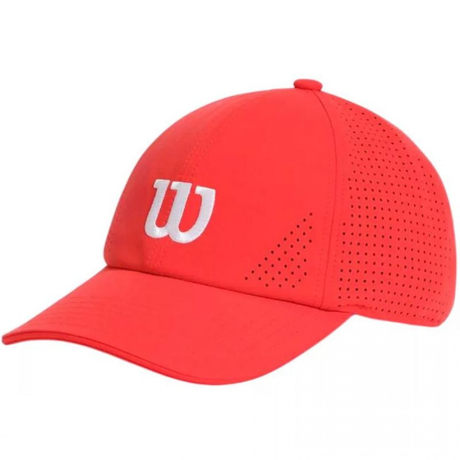 Gorra Wilson Active Perforated Rojo  Oferta + Barato