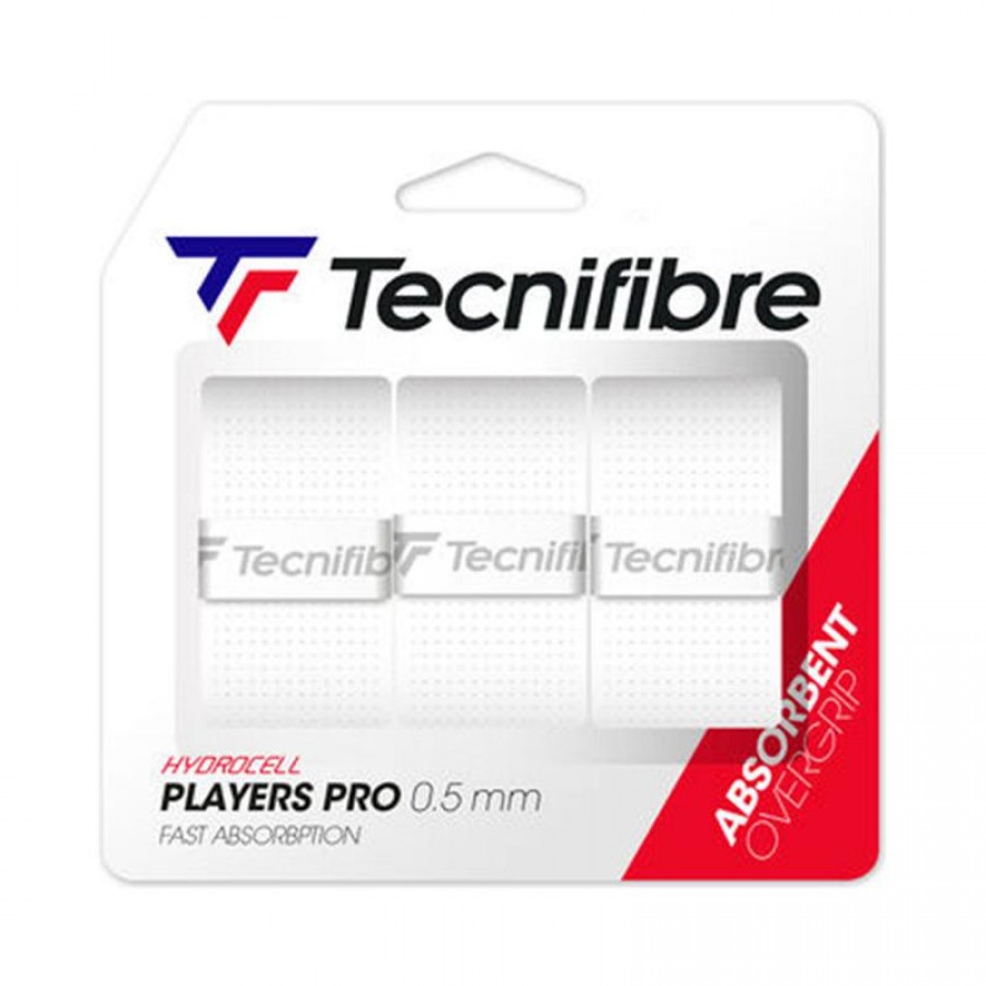 Tecnifibre Players Pro Branco Overgrips 3 Unidades  Oferta + Barato