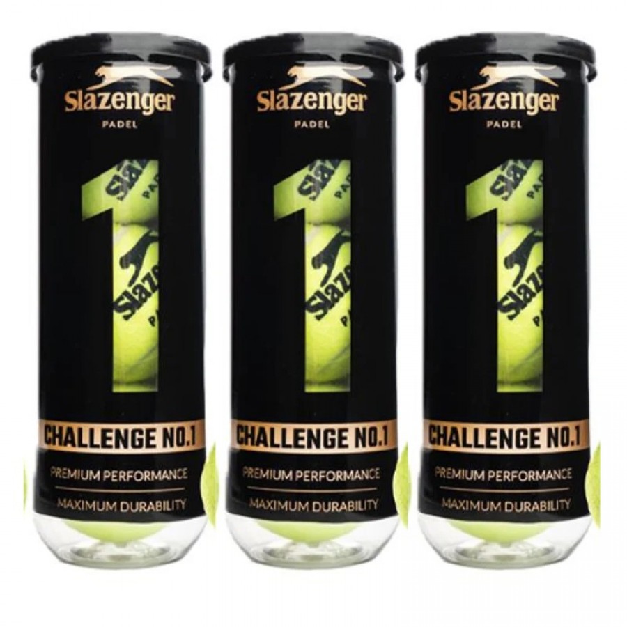 Pack des 3 Botes de Pelotas Slazenger Challenge 1  Offre - Pas cher
