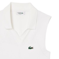 Polo Lacoste Tight Fit Blanco Mujer  Offre - Pas cher
