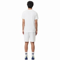 Short Lacoste Sport Ultra Dry Blanco  Oferta + Barato