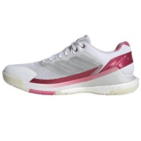 Zapatillas Adidas Crazyquick Boost Padel Blanco Plata Rosa Mujer  Oferta + Barato