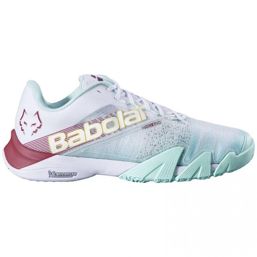 Zapatillas Babolat Juan Lebron Jet Premura 2 Blanco Rojo  Oferta + Barato