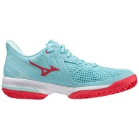 Sneakers Mizuno Wave Exceed Tour 5 CC Turquoise White Women  Offer + Cheap
