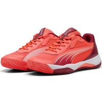 Puma Nova Court Rouge Bordeaux Blanc Sneakers  Offre - Pas cher