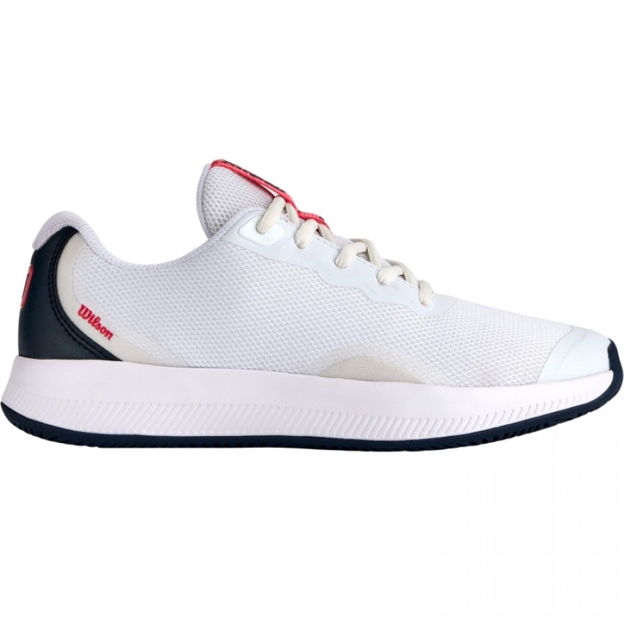 Baskets Femme Wilson Intrigue Lite Blanc Bleu Marine  Offre - Pas cher